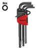 Teng Tools 1499MM- 9 Piece Metric Hex Key Set -Chrome Moly 1499MM
